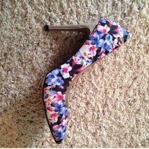 Floral high heels